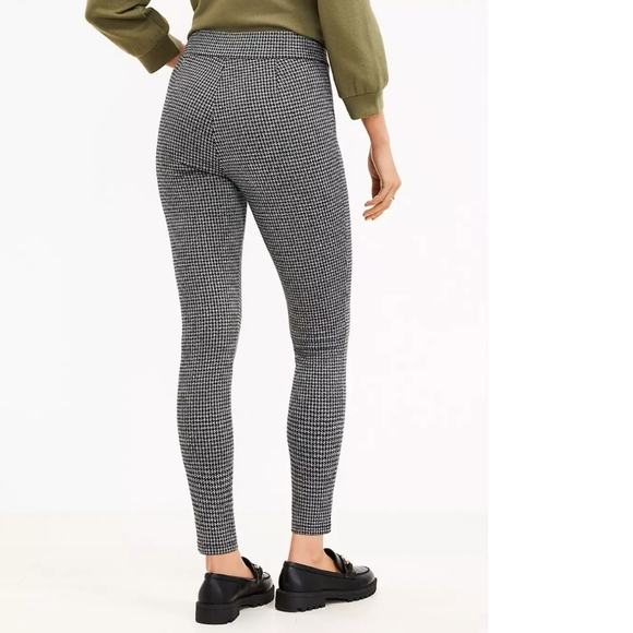 NEW Loft Houndstooth Pull On  Leggings - Picture 2 of 13